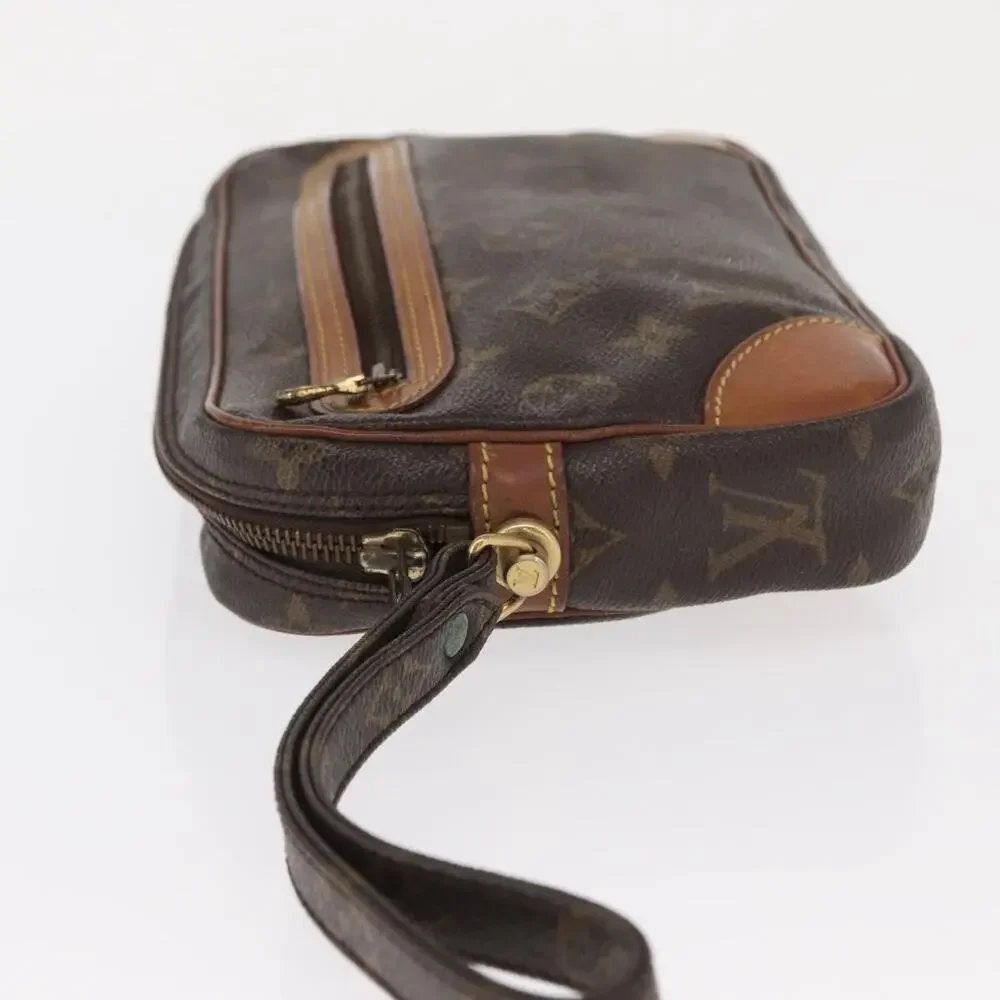 Louis Vuitton Monogram Marly Dragonne GM Clutch Bag Brown